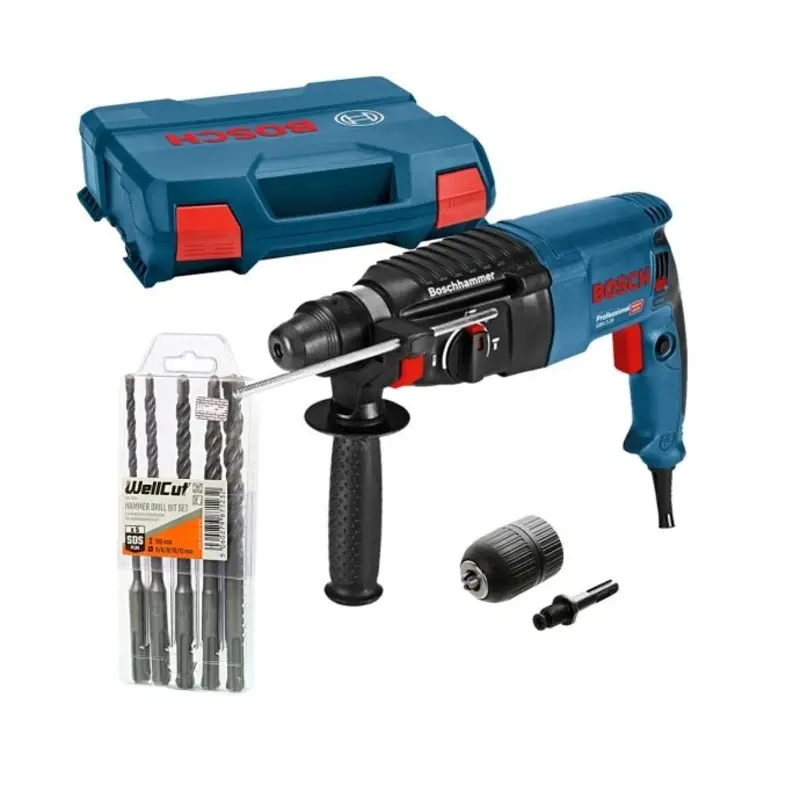 Bosch GBH 2-26 SDS+ Drill 240V With 5Pc Acc. Set & Chuck