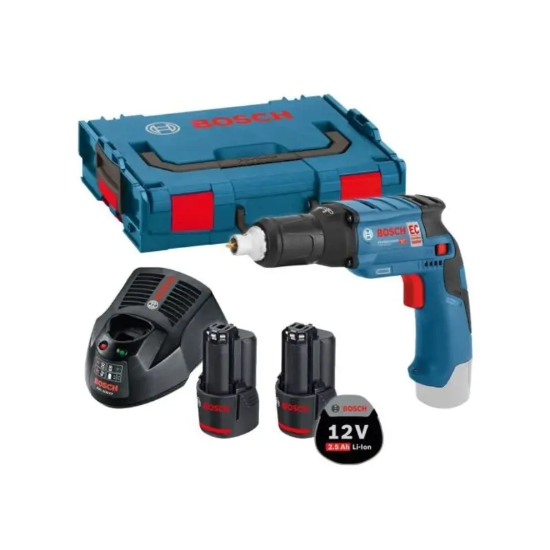 Bosch GSR 10.8 V-EC TE Heavy Duty Drywall Screwdriver (2 x 2.5 Ah, L-BOXX)