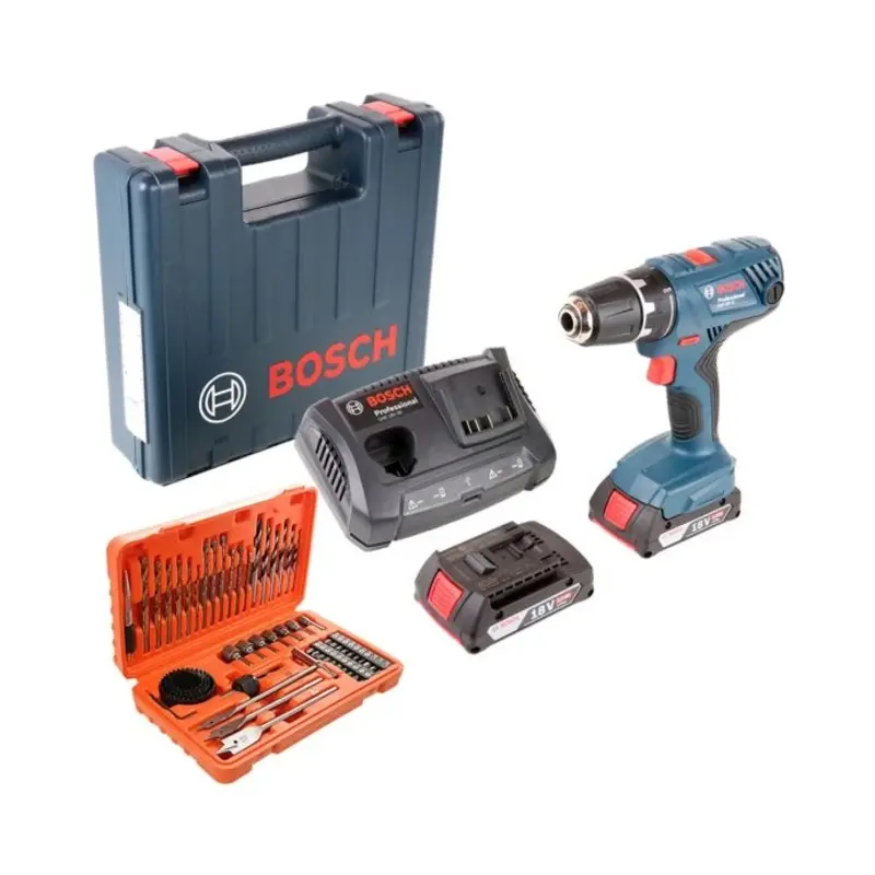 Bosch GSR18V-21 Drill Driver + 56Pcs Drill & Screwdriver Bit