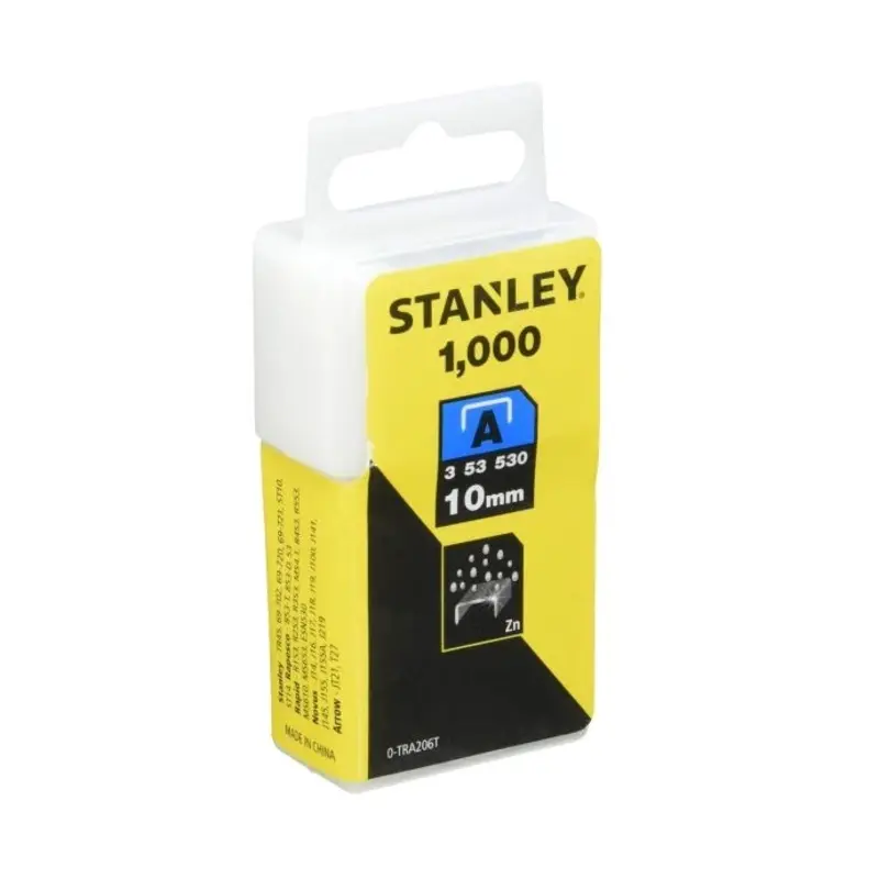 STANLEY Light Duty Staple Packs x 1000 0-TRA206T