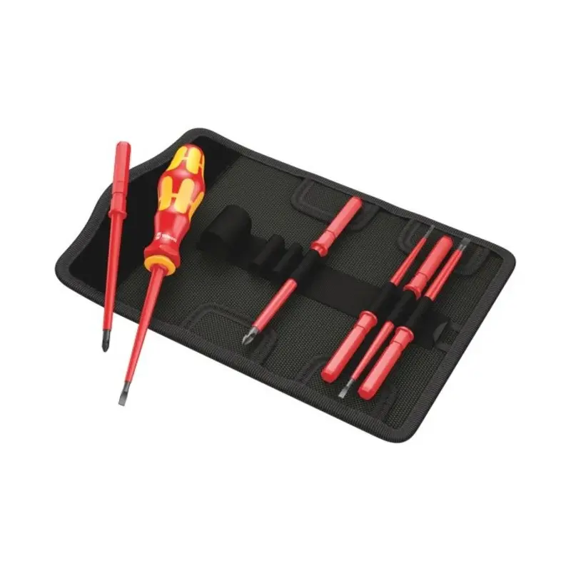 Wera 05003470001 Kraftform VDE Kompakt 7 Piece Interchangeable Screwdriver Set