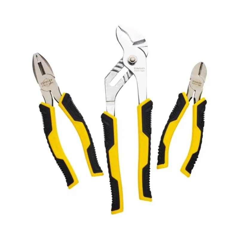 Stanley CG Plier Set Comb Diag Groove 3PC