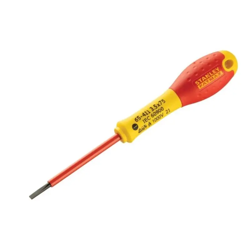 STANLEY FATMAX 3.5mm x 75mm Insulated Slotted Screwdriver 0-65-411