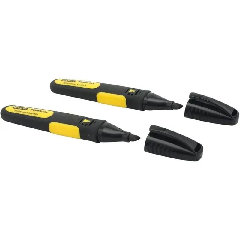 Stanley FM BLK CHISEL TIP MARKER CARD X2