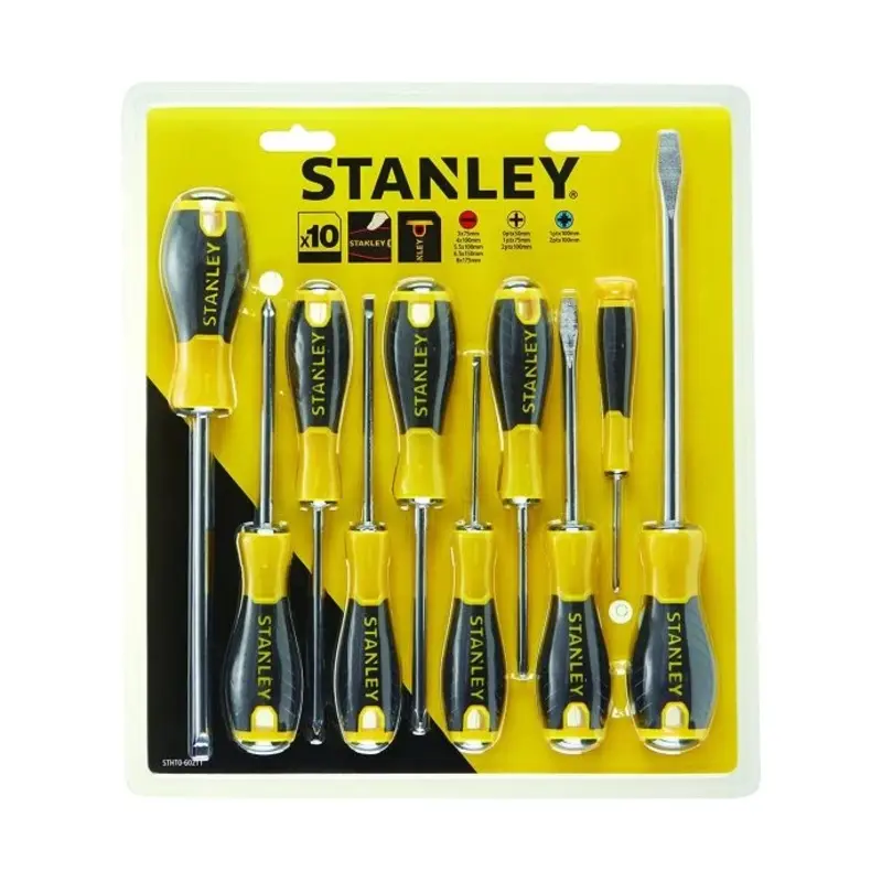 Stanley STA060211 Essential Screwdriver Set of 10 PH/SL/PZ