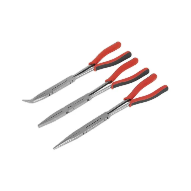 Sealey Double Joint Pliers Set 3pc Long Reach 335mm