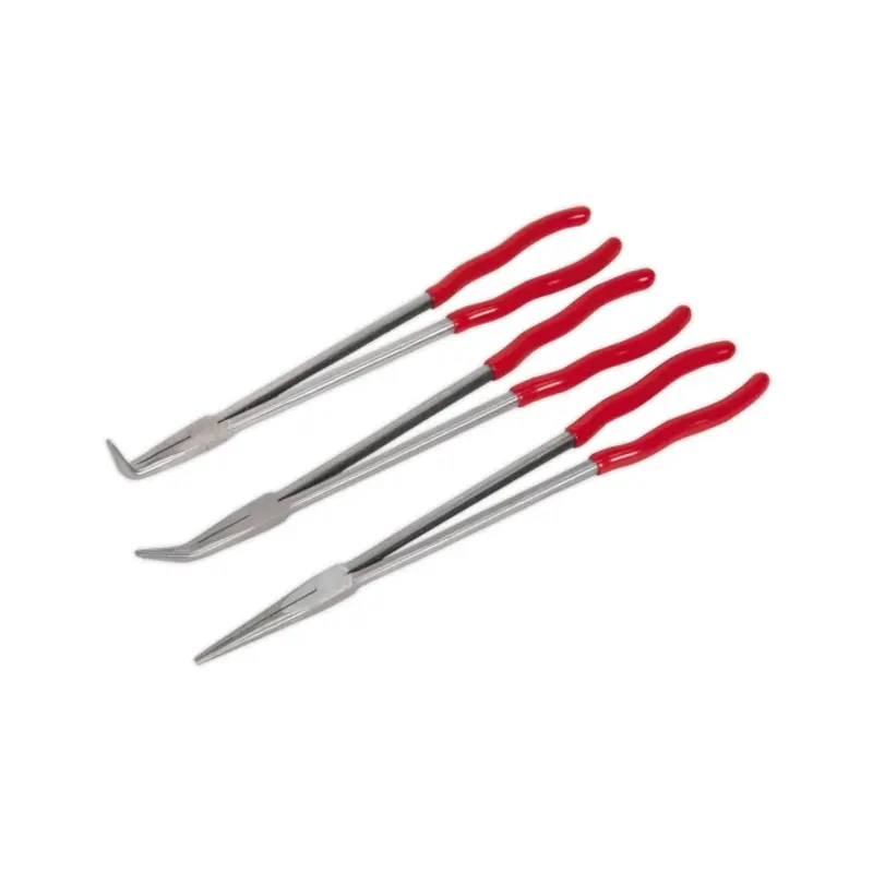 Sealey Needle Nose Pliers Set 3pc Extra-Long 400mm