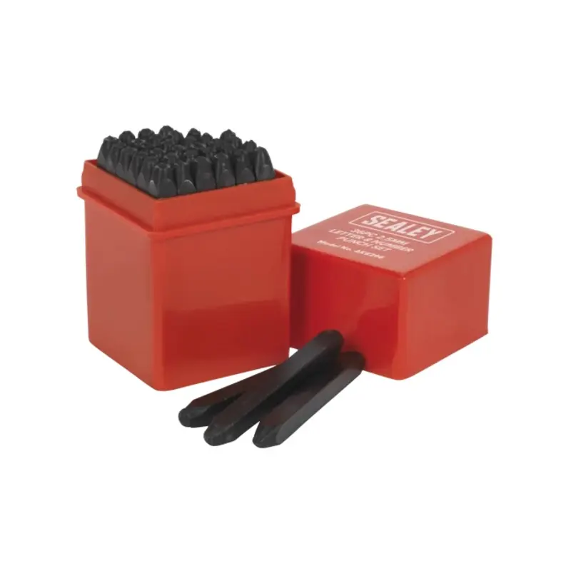 Sealey Letter & Number Punch Set 36pc 2.5mm