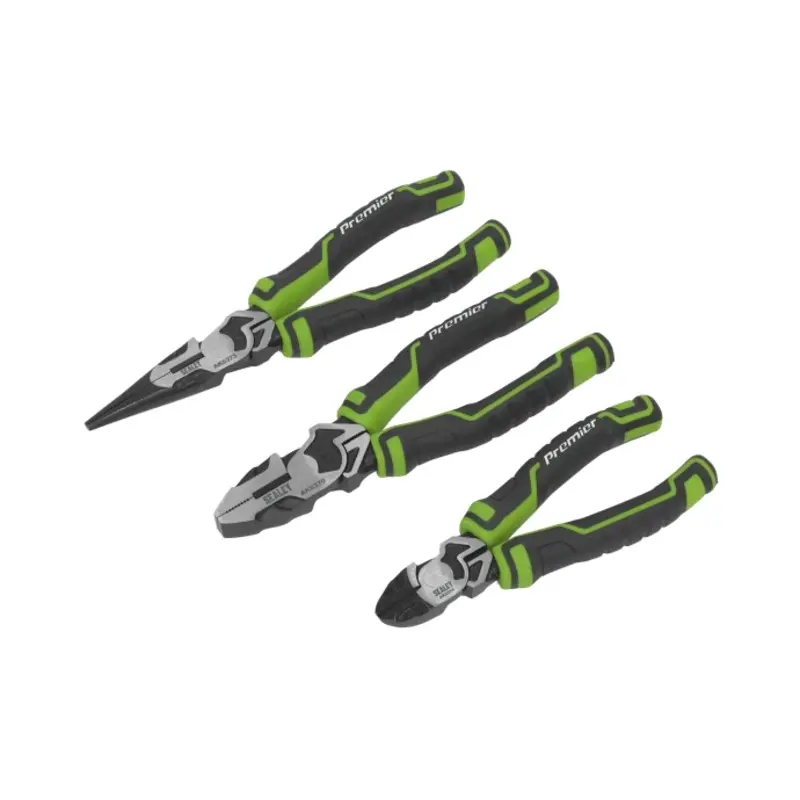 Sealey Pliers Set 3pc High Leverage - Green
