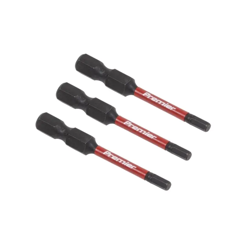 Sealey Hex 3mm Impact Power Tool Bits 50mm - 3pc