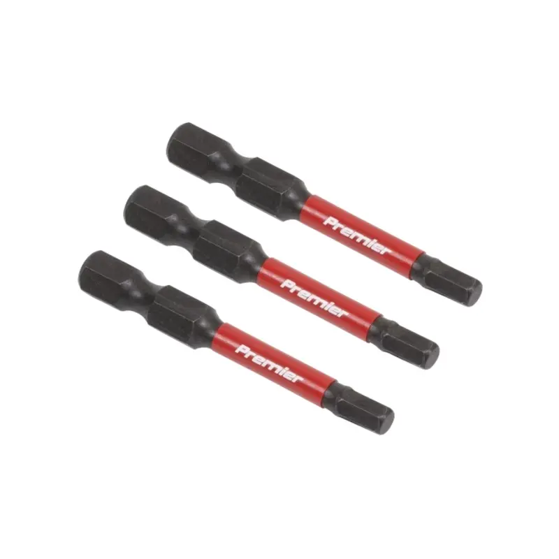Sealey Hex 4mm Impact Power Tool Bits 50mm - 3pc