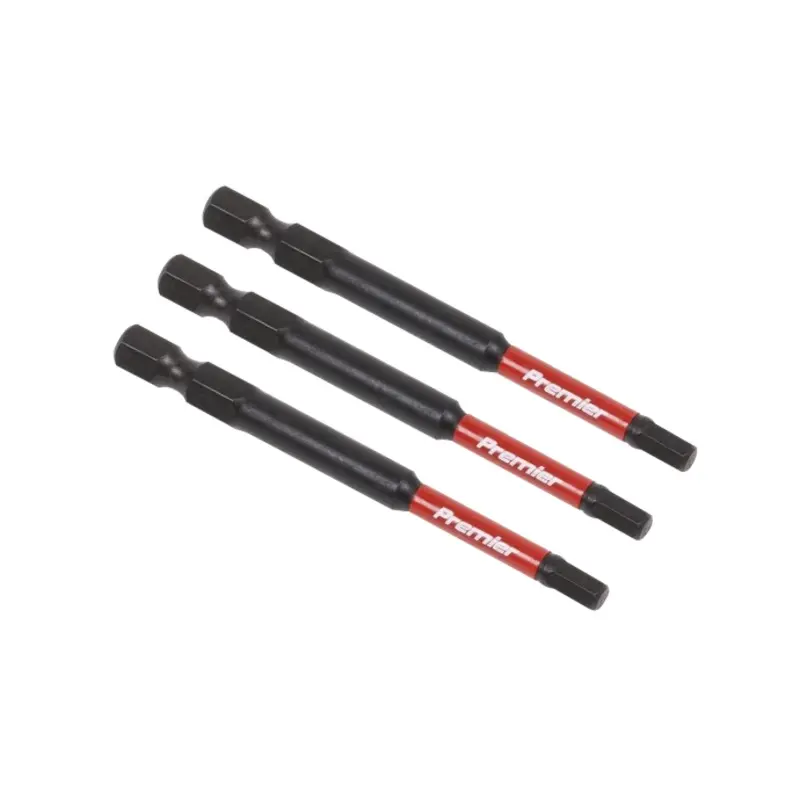 Sealey Hex 4mm Impact Power Tool Bits 75mm - 3pc