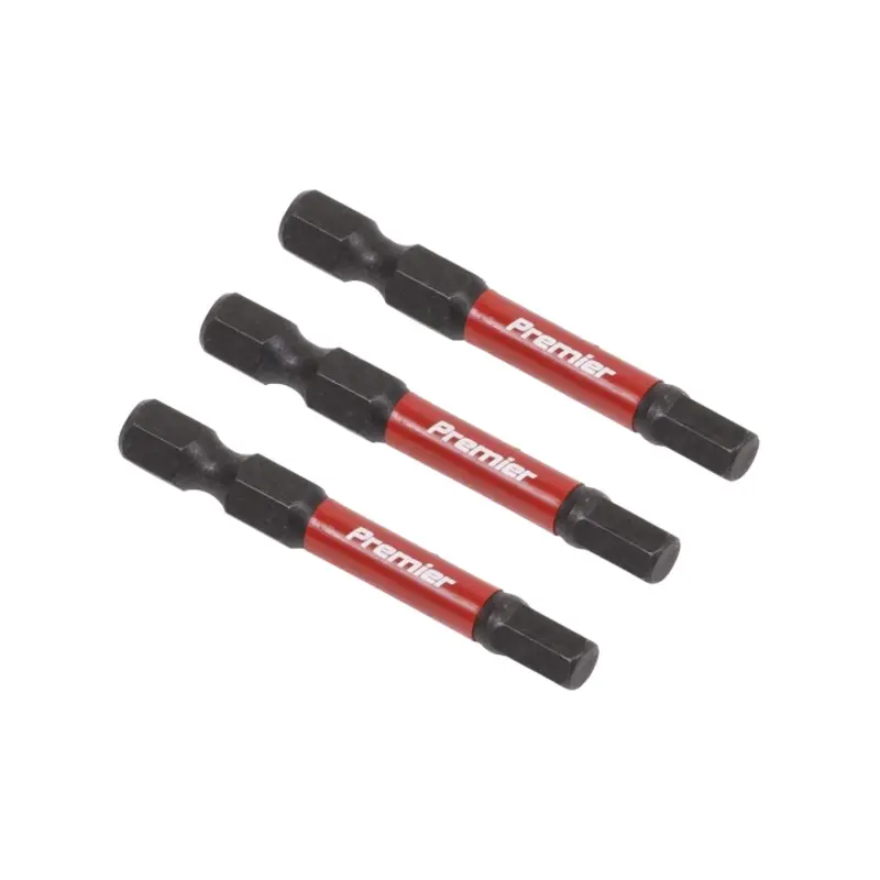 Sealey Hex 5mm Impact Power Tool Bits 50mm - 3pc