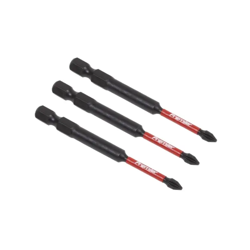 Sealey Phillips #1 Impact Power Tool Bits 75mm - 3pc