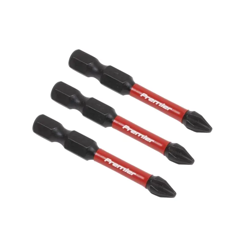 Sealey Phillips #2 Impact Power Tool Bits 50mm - 3pc