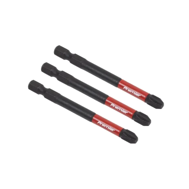 Sealey Phillips #3 Impact Power Tool Bits 75mm - 3pc