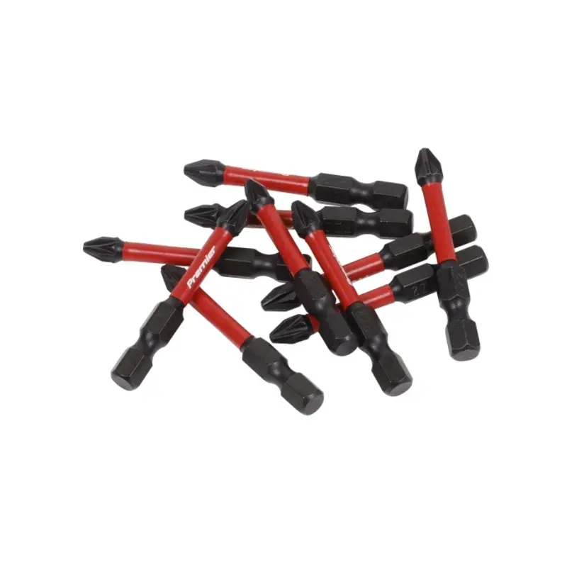 Sealey Pozi #2 Impact Power Tool Bits 50mm - 10pc
