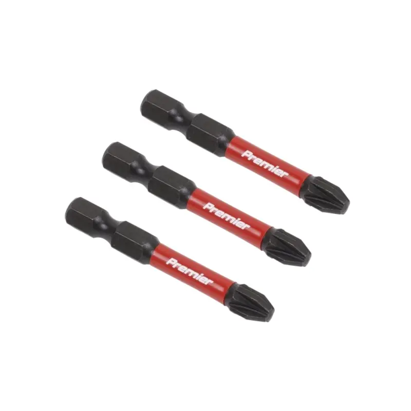 Sealey Pozi #3 Impact Power Tool Bits 50mm - 3pc