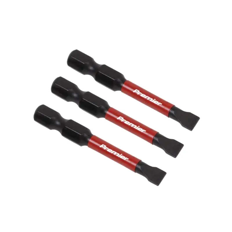 Sealey Slotted 5.5mm Impact Power Tool Bits 50mm - 3pc