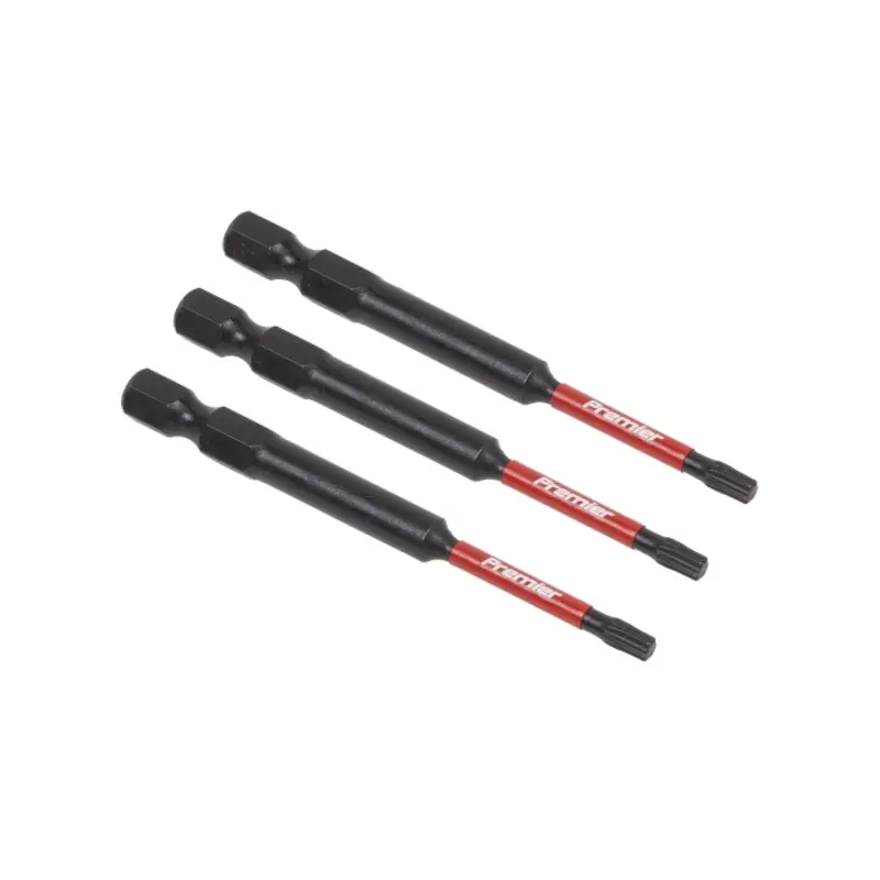 Sealey TRX-Star* T15 Impact Power Tool Bits 75mm - 3pc