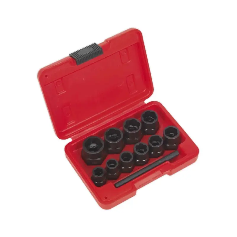Sealey Bolt Extractor Set 11pc 3/8"Sq Drive or Spanner