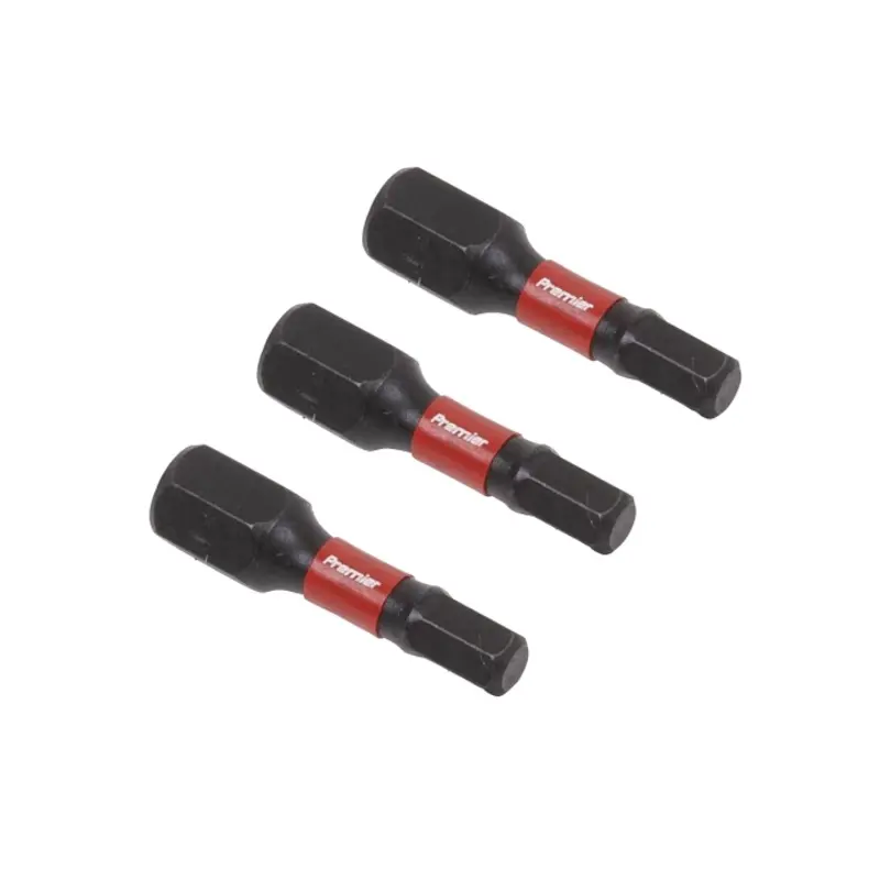 Sealey Hex 4mm Impact Power Tool Bits 25mm - 3pc