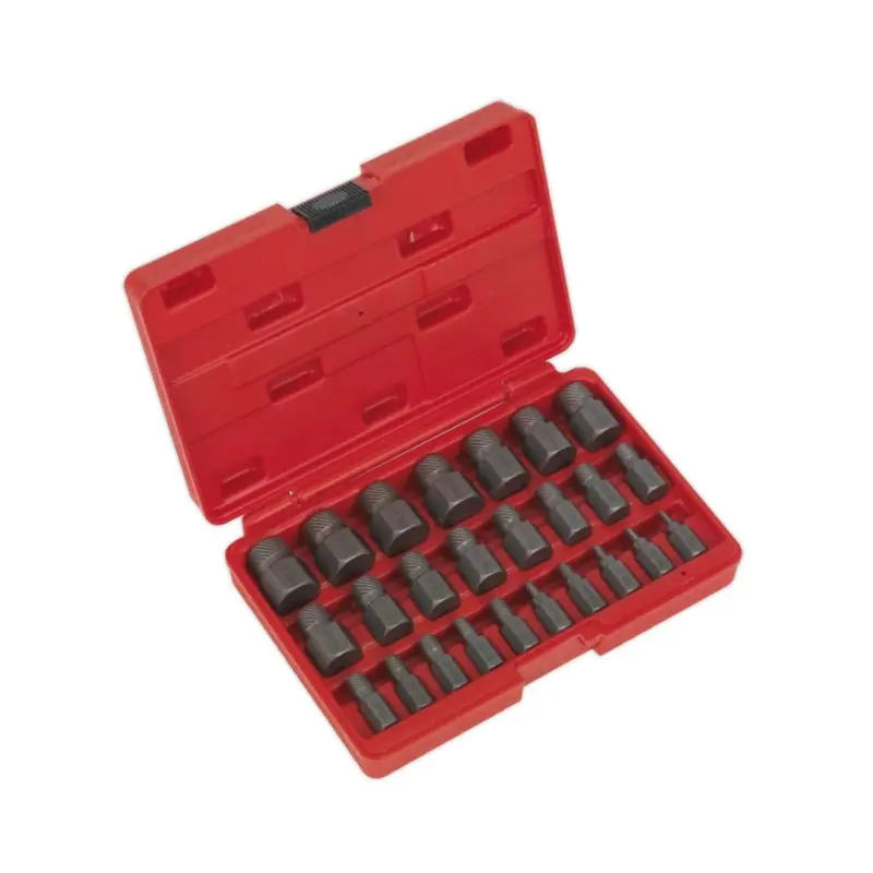 Sealey Multi-Spline Screw Extractor Set 25pc