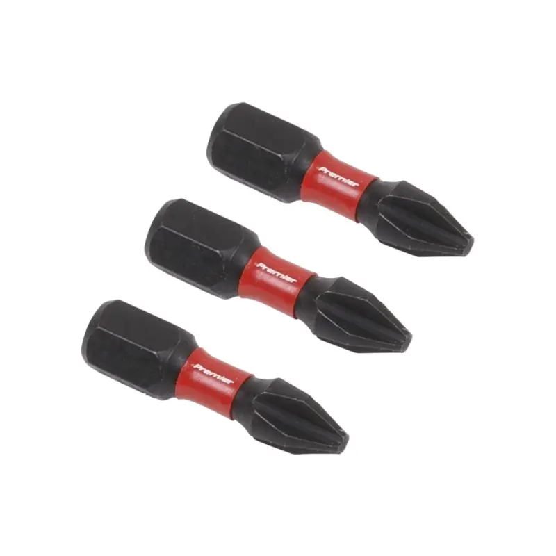 Sealey Phillips #2 Impact Power Tool Bits 25mm - 3pc