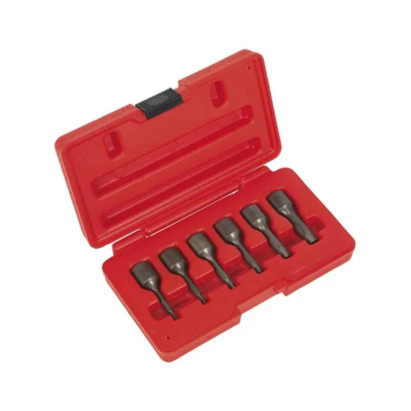 Sealey Screw Extractor Set 6pc 3/8"Sq Drive