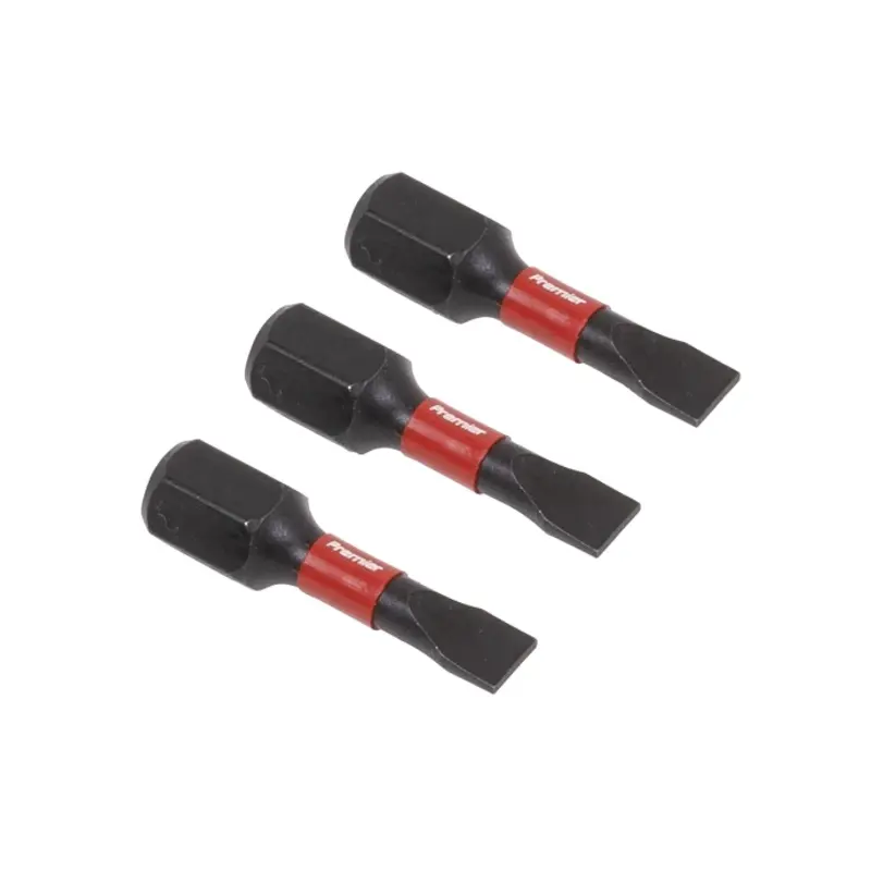 Sealey Slotted 4.5mm Impact Power Tool Bits 25mm - 3pc