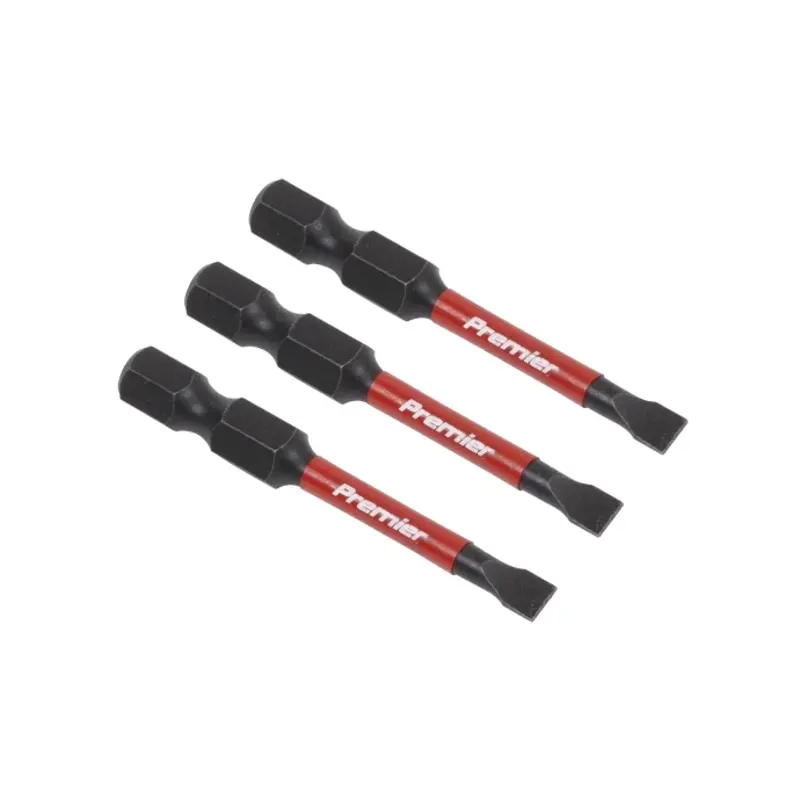 Sealey Slotted 4.5mm Impact Power Tool Bits 50mm - 3pc