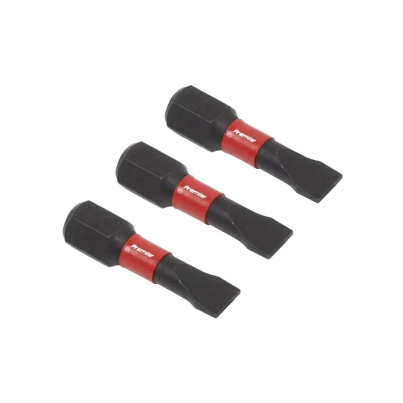 Sealey Slotted 5.5mm Impact Power Tool Bits 25mm - 3pc
