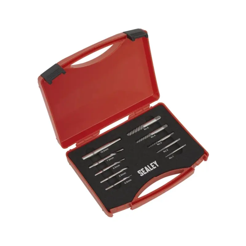 Sealey Step Drill Screw/Bolt Extractor Set 10pc