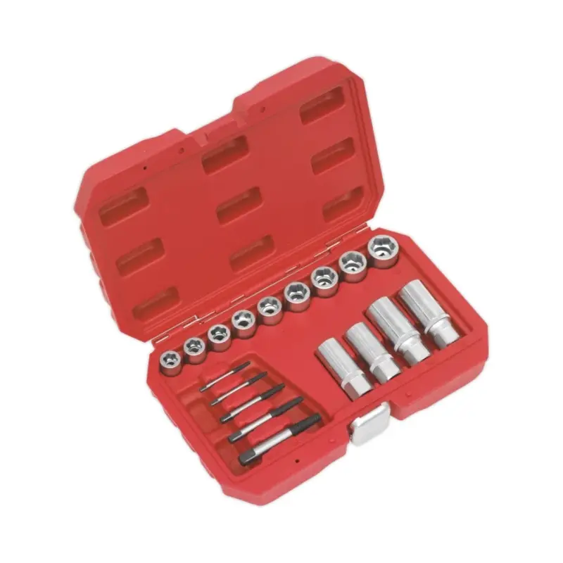 Sealey Bolt, Stud & Screw Extractor Set 18pc