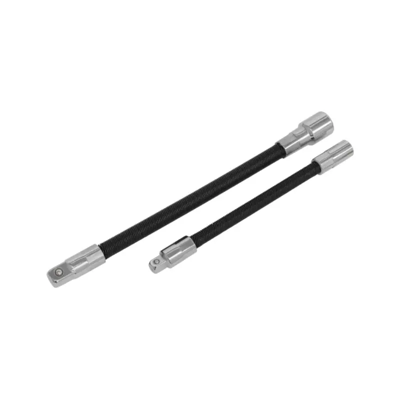 Sealey Flexible Extension Adaptor Set 2pc 1/4"Sq x 150mm & 3/8"Sq x 200mm