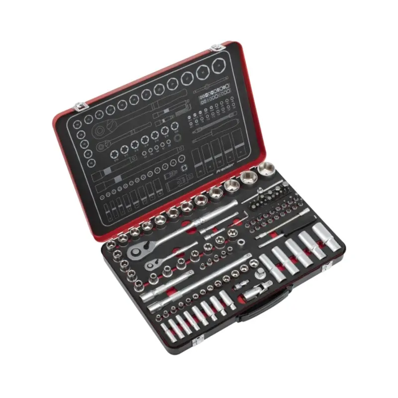 Sealey Socket Set  1/4" & 1/2"Sq Drive 108pc - Premier Platinum