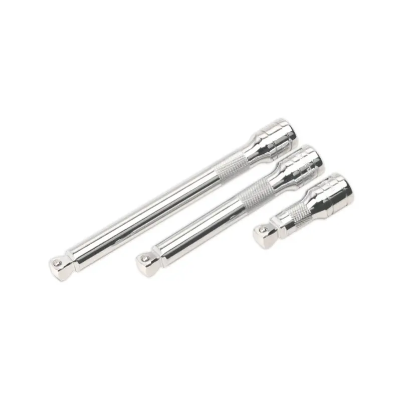 Sealey Wobble/Rigid Extension Bar Set 3pc 1/2"Sq Drive