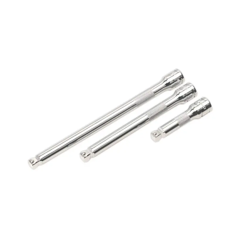 Sealey Wobble/Rigid Extension Bar Set 3pc 3/8"Sq Drive