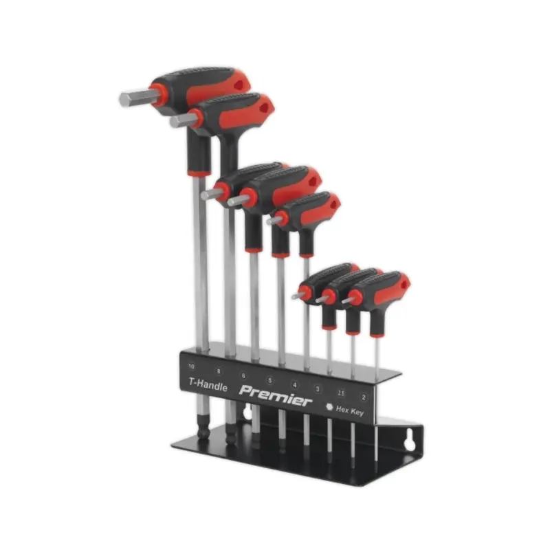 Sealey Ball-End Hex Key Set 8pc T-Handle Metric