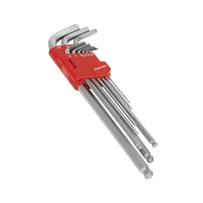 Sealey Ball-End Hex Key Set 9pc Extra-Long Metric