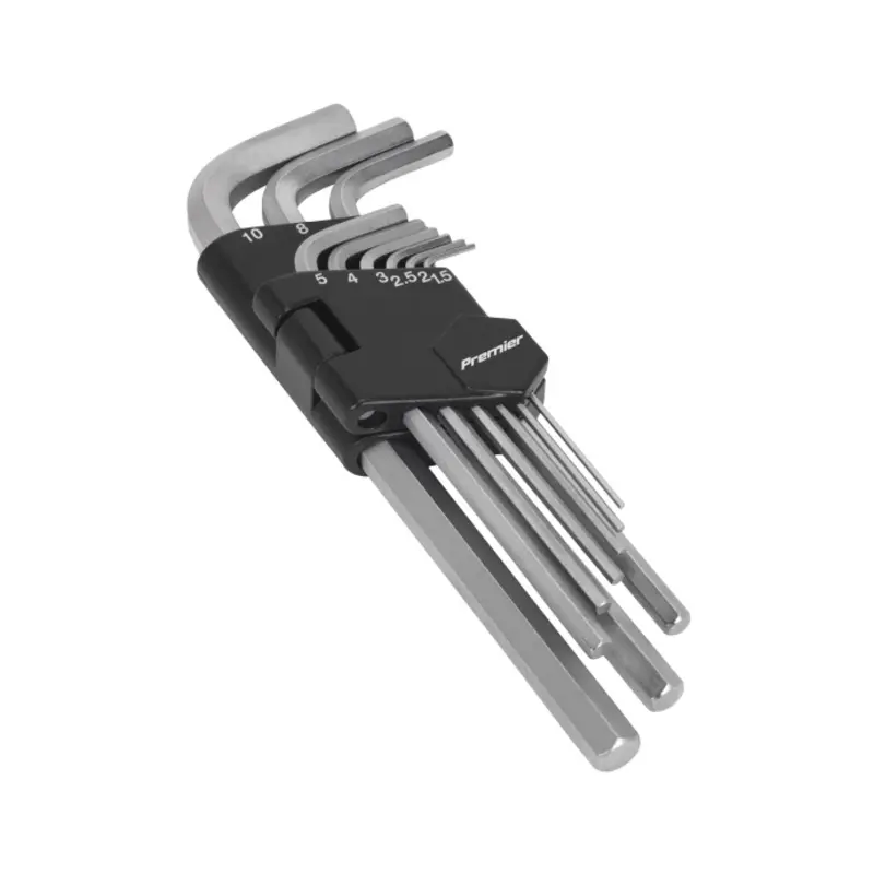 Sealey Hex Key Set 9pc Long Metric