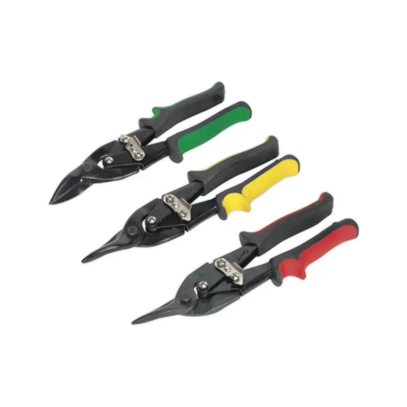 Sealey Aviation Tin Snips Set 3pc