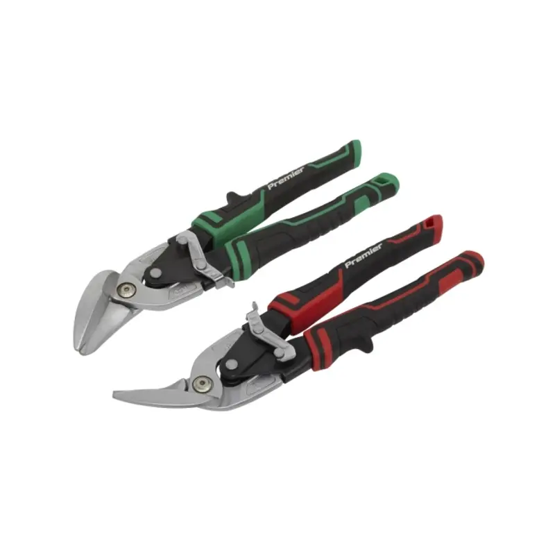 Sealey High Leverage Offset Aviation Tin Snip Set 2pc