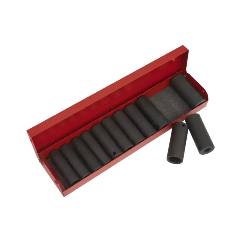 Sealey Impact Socket Set 12pc Deep 3/8"Sq Drive Metric/Imperial
