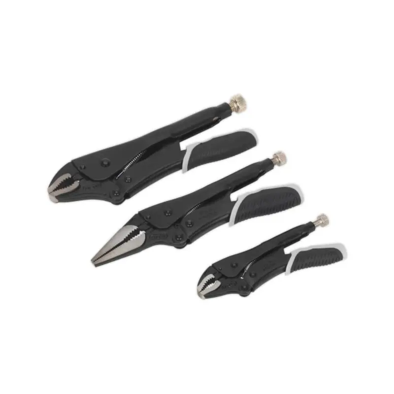 Sealey Locking Pliers Set 3pc Quick Release - Black Series