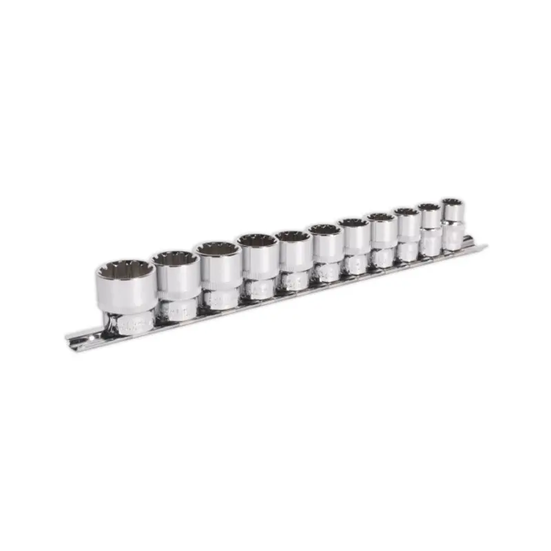 Sealey Socket Set 11pc 3/8"Sq Drive Total Drive