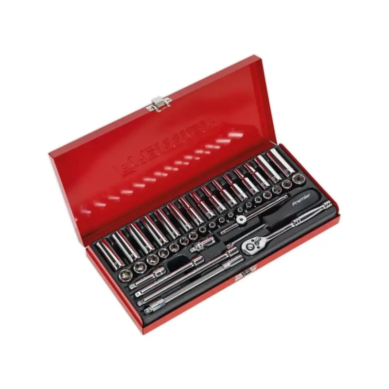 Sealey Socket Set 41pc 1/4"Sq Drive 6pt WallDrive - Metric/Imperial