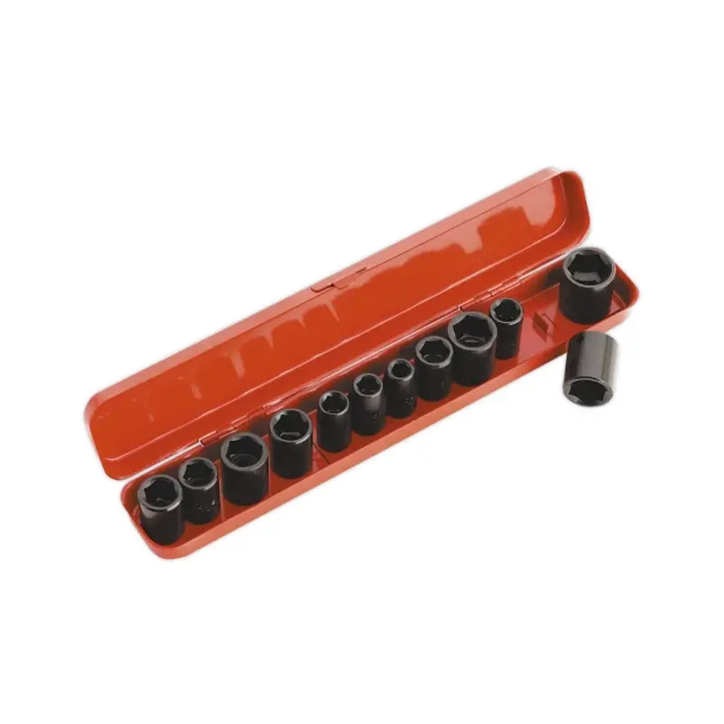 Sealey Impact Socket Set 12pc 3/8"Sq Drive Metric/Imperial