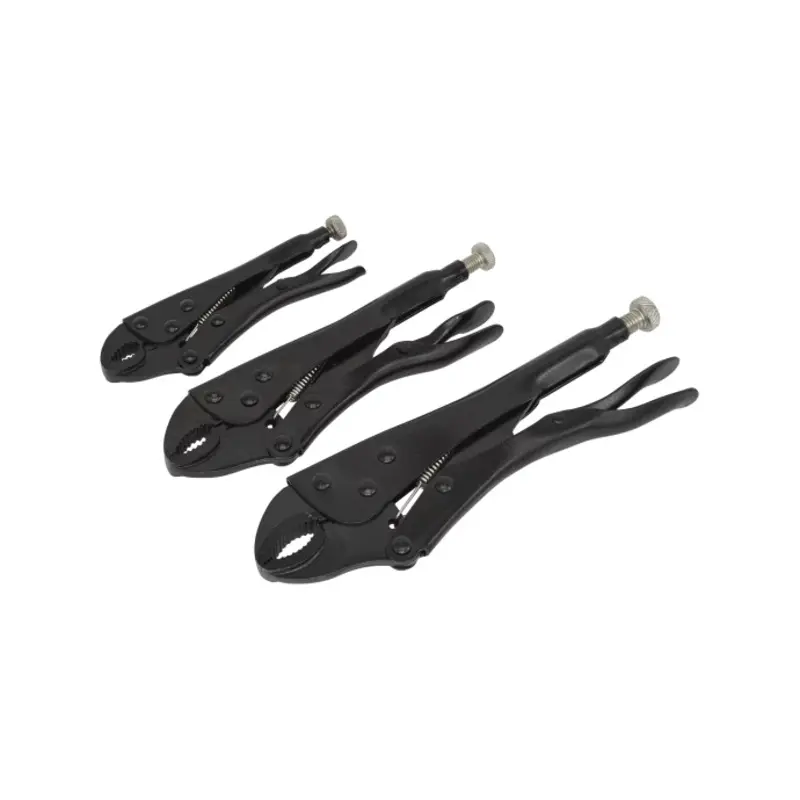 Sealey Locking Pliers Set 3pc Rust Resistant