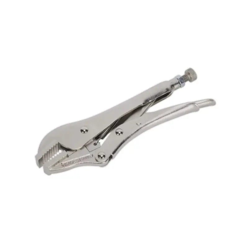 Sealey Locking Pliers Straight Jaws 185mm 0-30mm Capacity